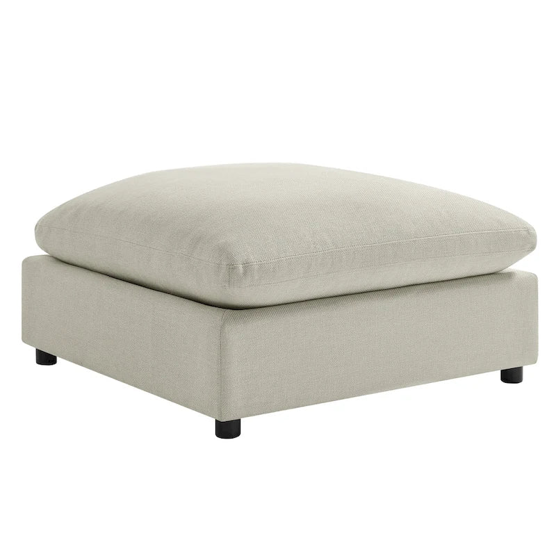 Pouf ottoman rembourré carré de 40 pouces