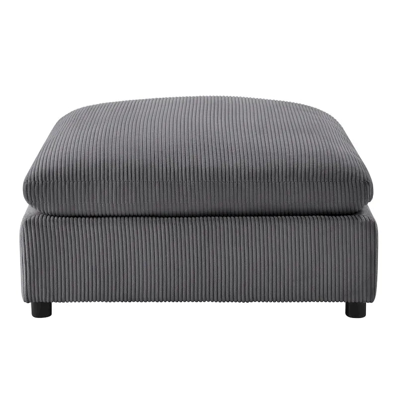 Pouf ottoman rembourré carré de 40 pouces