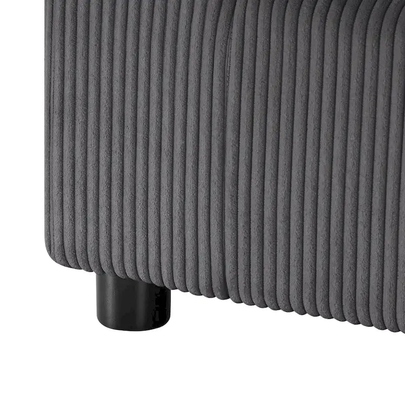Pouf ottoman rembourré carré de 40 pouces