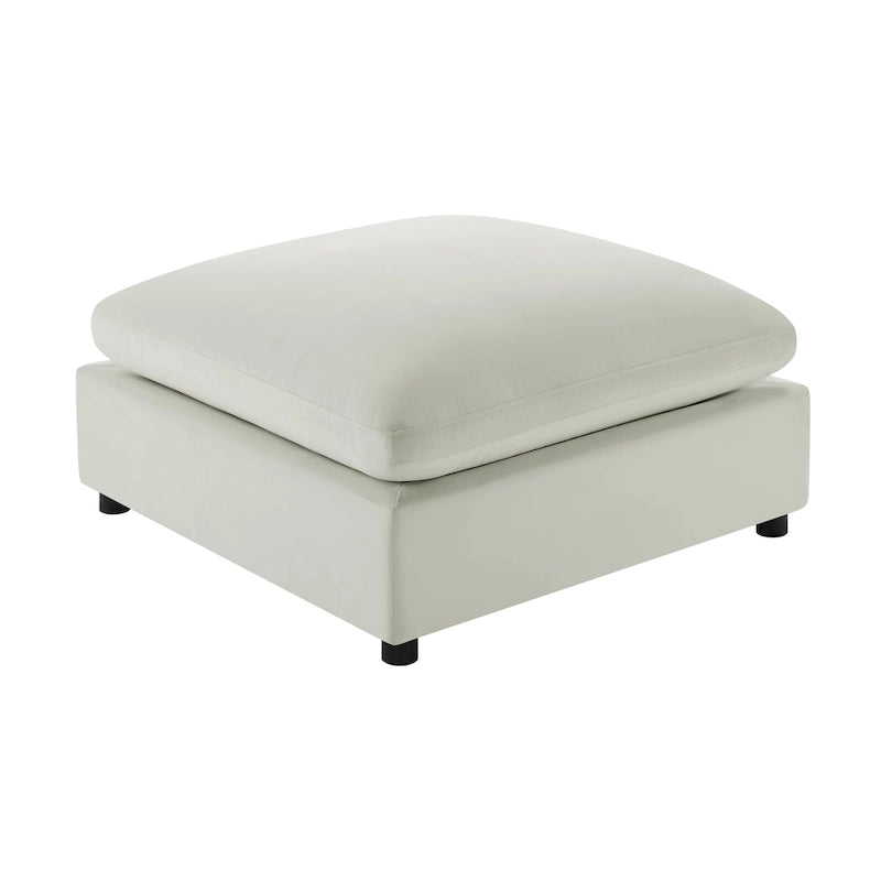 Pouf ottoman rembourré carré de 40 pouces