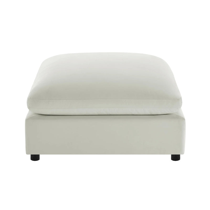 Pouf ottoman rembourré carré de 40 pouces