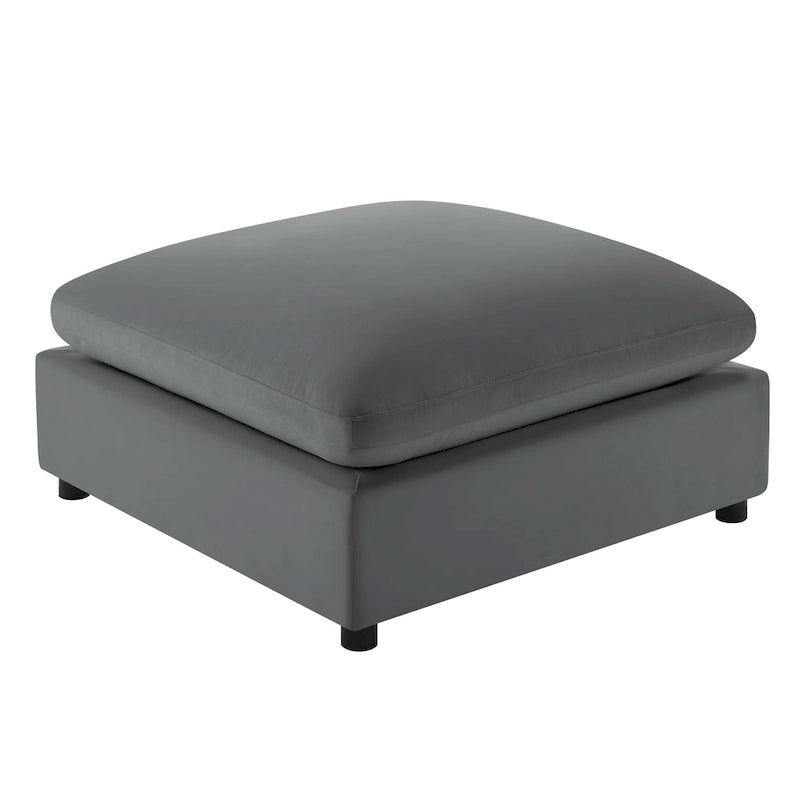 Pouf ottoman rembourré carré de 40 pouces