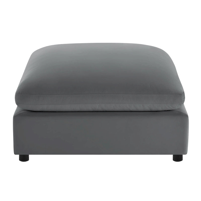 Pouf ottoman rembourré carré de 40 pouces