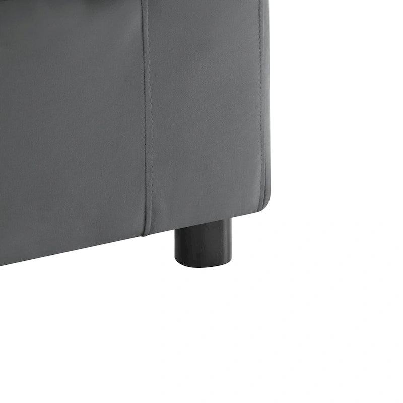 Pouf ottoman rembourré carré de 40 pouces