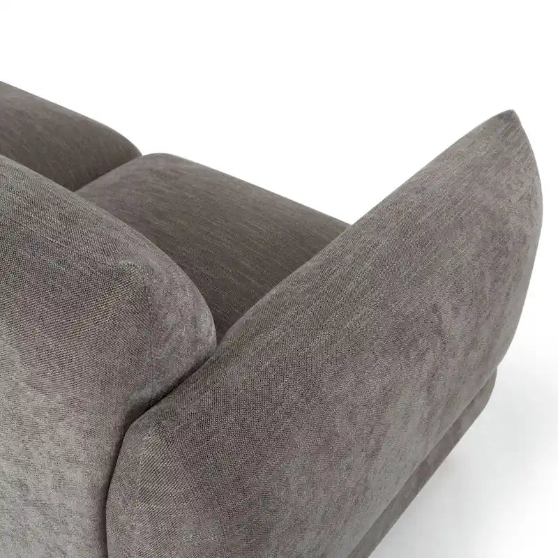 Canapé 226 cm en tissu chenille haute performance