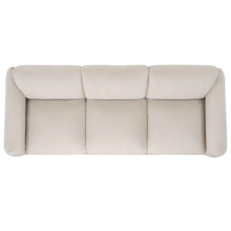 Canapé 226 cm en tissu chenille haute performance
