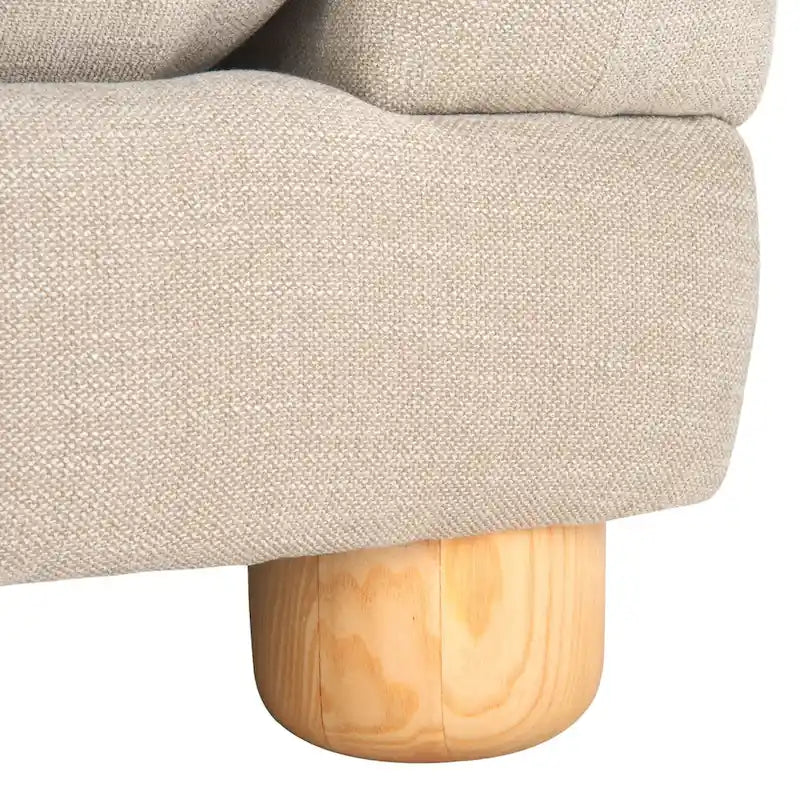 Canapé 226 cm en tissu chenille haute performance