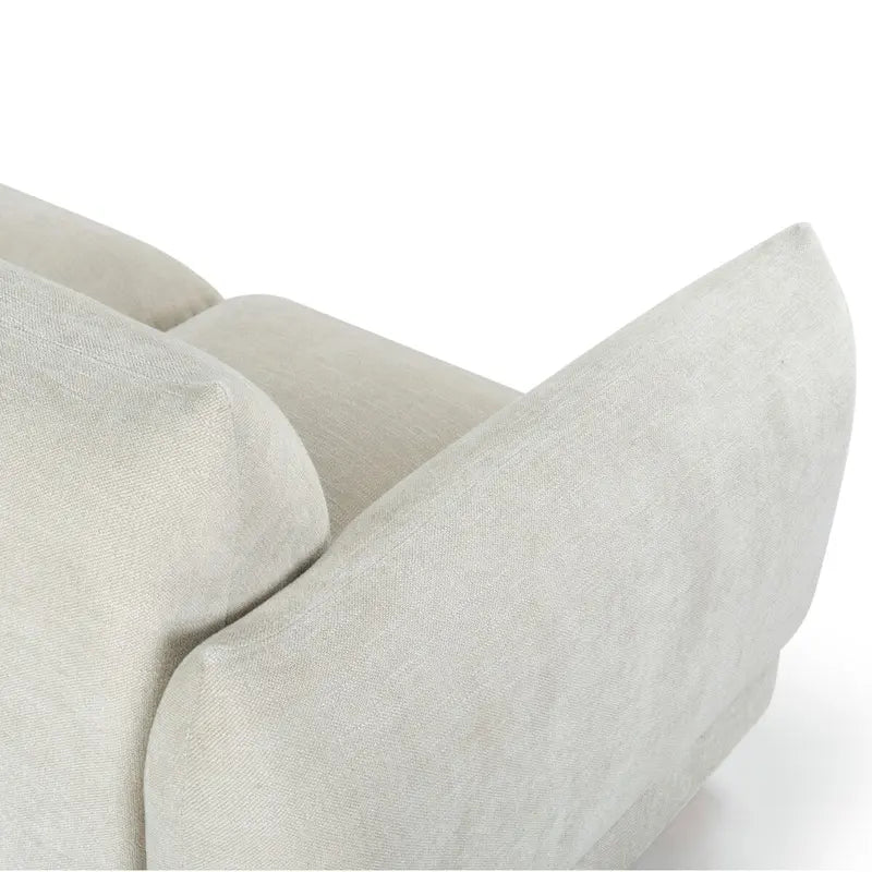 Canapé 226 cm en tissu chenille haute performance