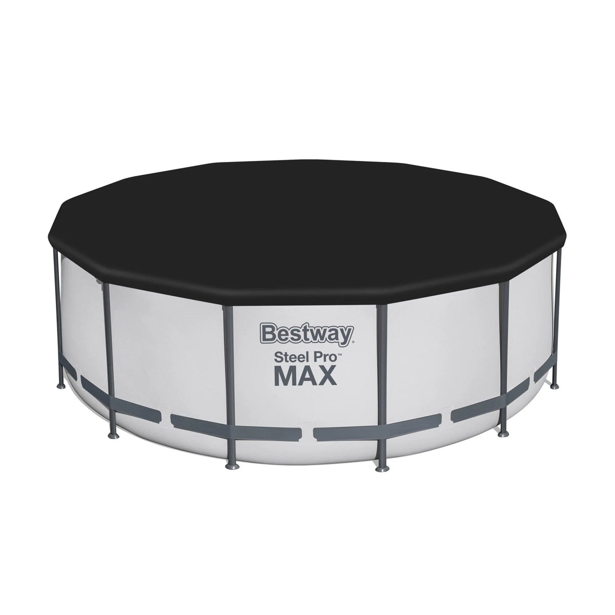 Piscine hors sol ronde Bestway Steel Pro MAX avec pompe et bâche