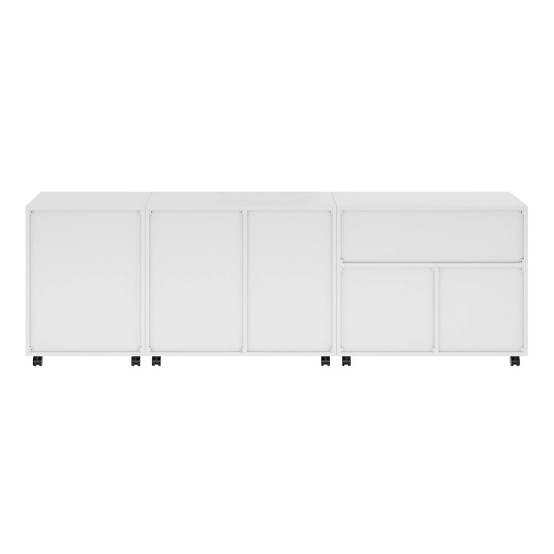 Ensemble de 3 armoires de rangement Halifax, blanc