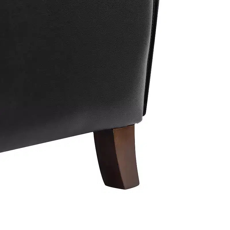 Ensemble de 2 fauteuils inclinables manuels en cuir véritable, inclinaison à 159°