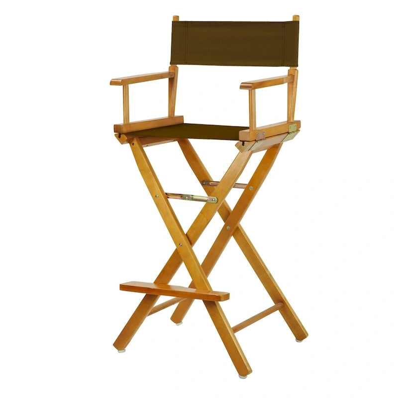 Chaise de réalisateur 76 cm en chêne miel
