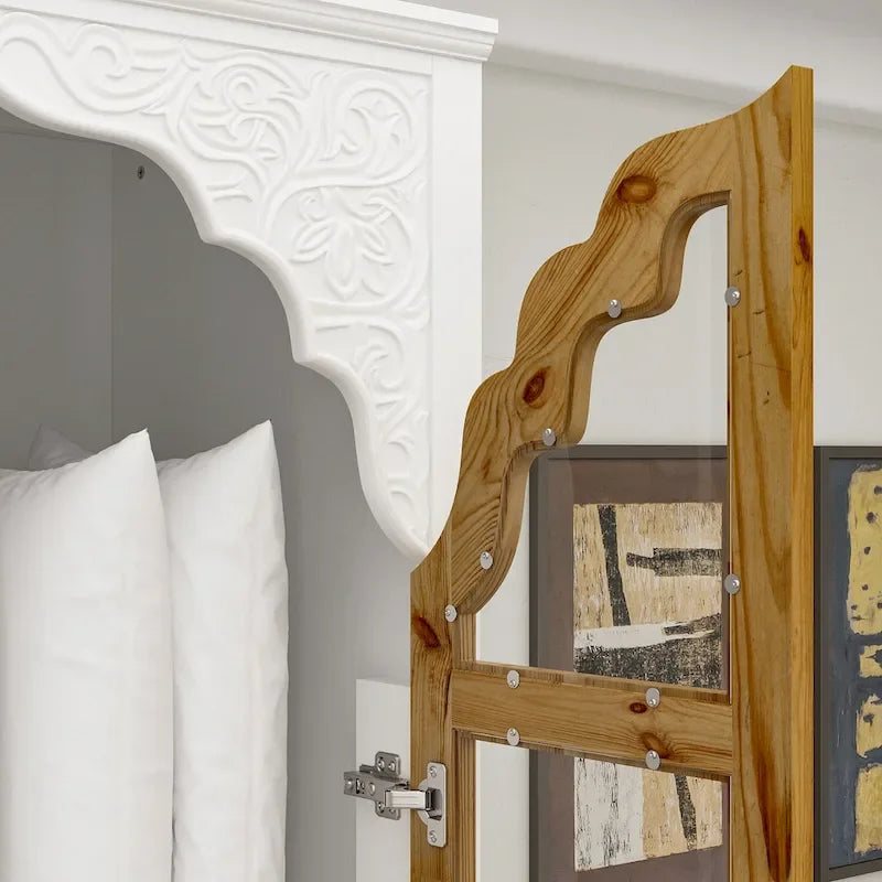 Ensemble de deux armoires Grand Closet d'inspiration vintage avec accents en métal