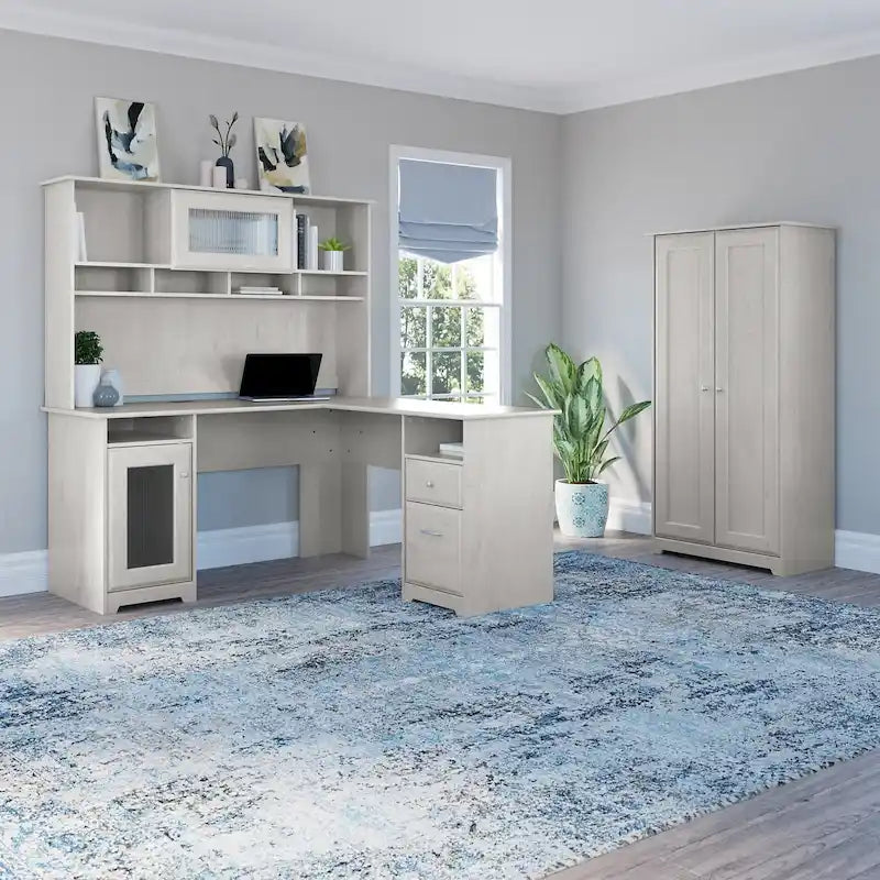 Meuble de rangement haut Cabot Espresso Oak avec portes – 31,38 long. x 16,30 larg. x 61,14 haut.