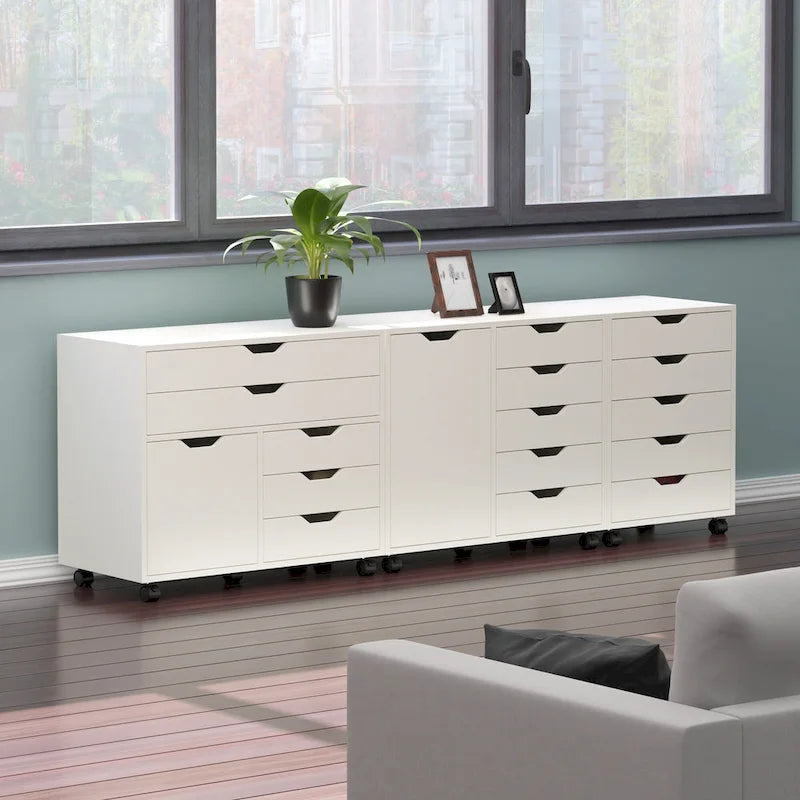 Ensemble de 3 armoires de rangement Halifax, blanc