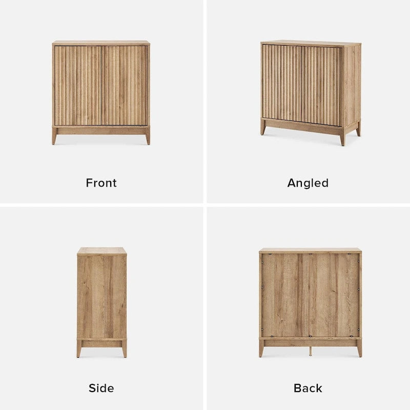 Meuble de rangement Mopio Brooklyn, armoire d'appoint d'entrée de ferme moderne, buffet, crédence